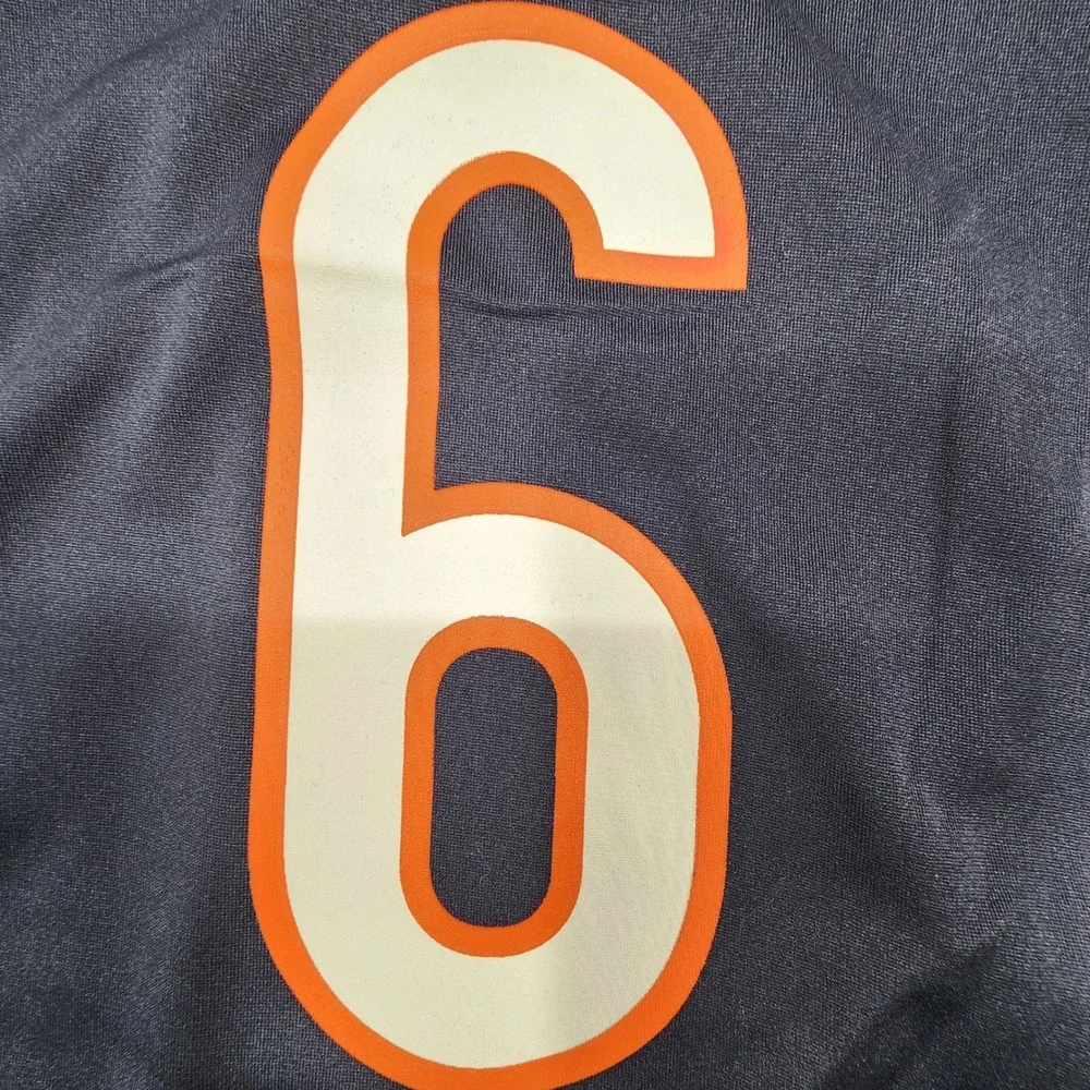Nike Chicago Bears Jersey Boys Large 14/16 Navy Jay Cutler 6 NFL On Field